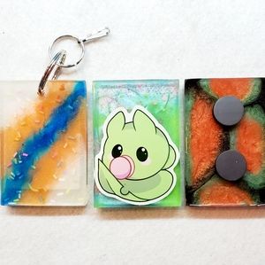 Leafmon Digimon Keychain or Fridge Magnet *Your Choice*